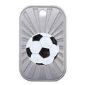 2" - Stainless Steel Dog Tags - "Soccer"